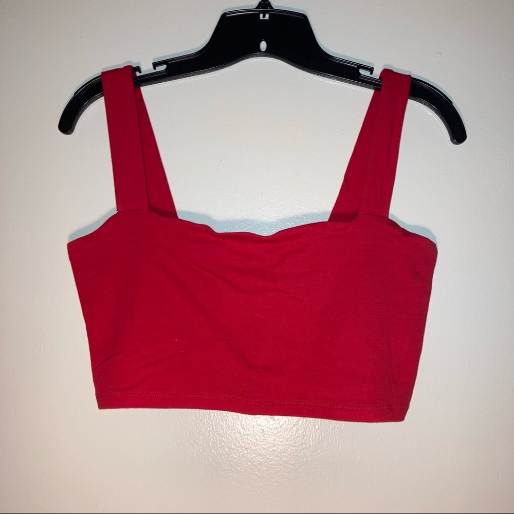 [FOREVER 21] Red Cropped Tank Top